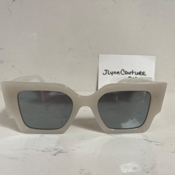 NEW ADE WU Rectangle Gray Mirror Sunglasses, Mirror sunglasses, Trendy NEW - Picture 1 of 3